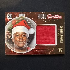 Cornell Powell 2021 Donruss #RS-CPO Rookie Sweaters Card - Kansas City Chiefs. rookie card picture