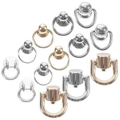  16 Pcs D Ringe Schnalle Klingelt Beutelzubehör Handtaschenvorräte