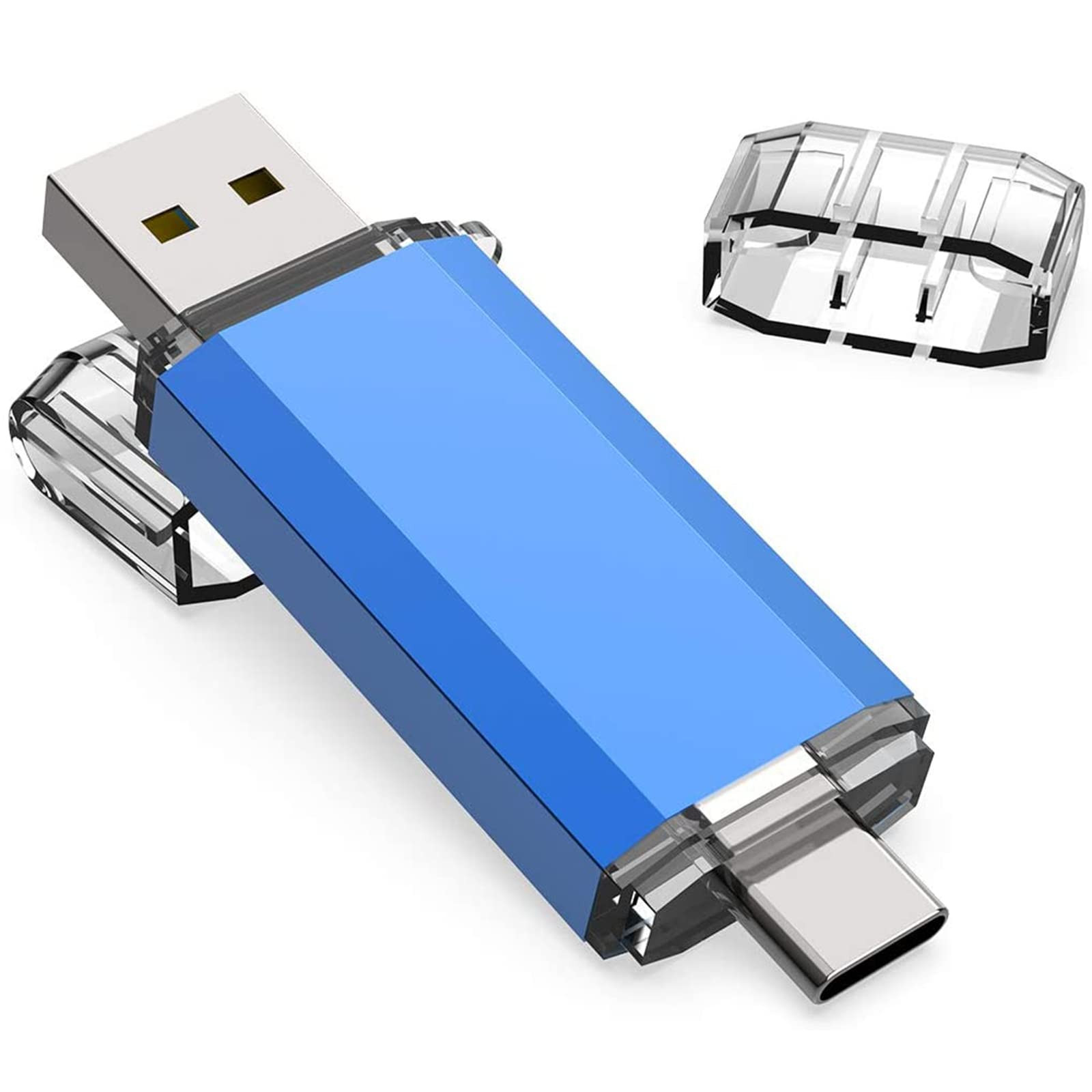 USB C Flash Drive 32 GB 2 in 1 USB 3.0 + USB Type C Thumb Drive High Speed up...
