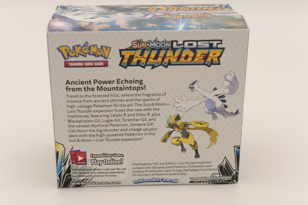 sun and moon lost thunder booster box Pokémon TCG: Sun & Moon - Lost Thunder Booster Box - Game Academia main image 1
