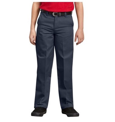 Dickies Boy s Flex Classic Fit In Navy Straight Leg Size 8 Husky