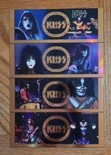 1998 Kiss Cornerstone Series Two Uncut Gold Foil Card Sheet
