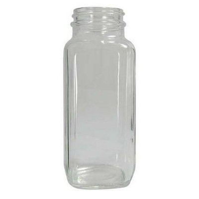 Glass Sampling Bottle 32 oz French Square Wide Mouth Autoclavable PK24 Clear