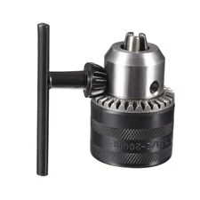 1.5-13mm Capacity Key Drill Chuck 1/2-20 UNF Mount Socket Female Adapter 