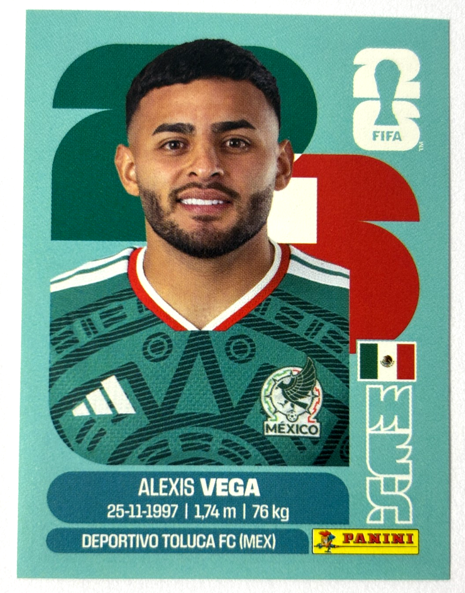 2026 FIFA WC USA Panini Sticker #026 MEX 18 ALEXIS VEGA Brazil