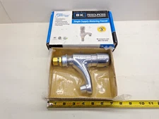 NEW BK Resources MF-1D-G Chrome Plated Deck Mount Single Supply Metering Faucet