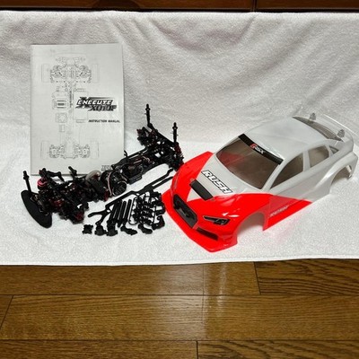 EXECUTE XQ10F RC Car Carbon Fiber Chassis White Orange Super GT Gear Diff