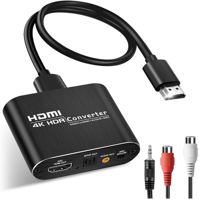 HDMI Audio Extractor 4K 60Hz Optischer SPDIF 3,5mm AUX