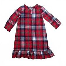 Christmas Plaid Long Nightgown Girls 2T Jammies For Your Families