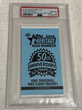 2018 Topps Heritage HighNumber Baseball Hobby Box 50th anniversary Buyback PSA10