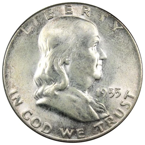 1955-P Franklin Half Dollar BU Brilliantly Uncirculated 50C A2742