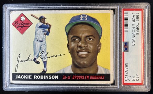 1955 Topps Jackie Robinson #50 Dodgers PSA 1.5