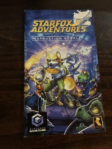 Starfox Adventures Nintendo GameCube 2002 Instruction Booklet Manual Only