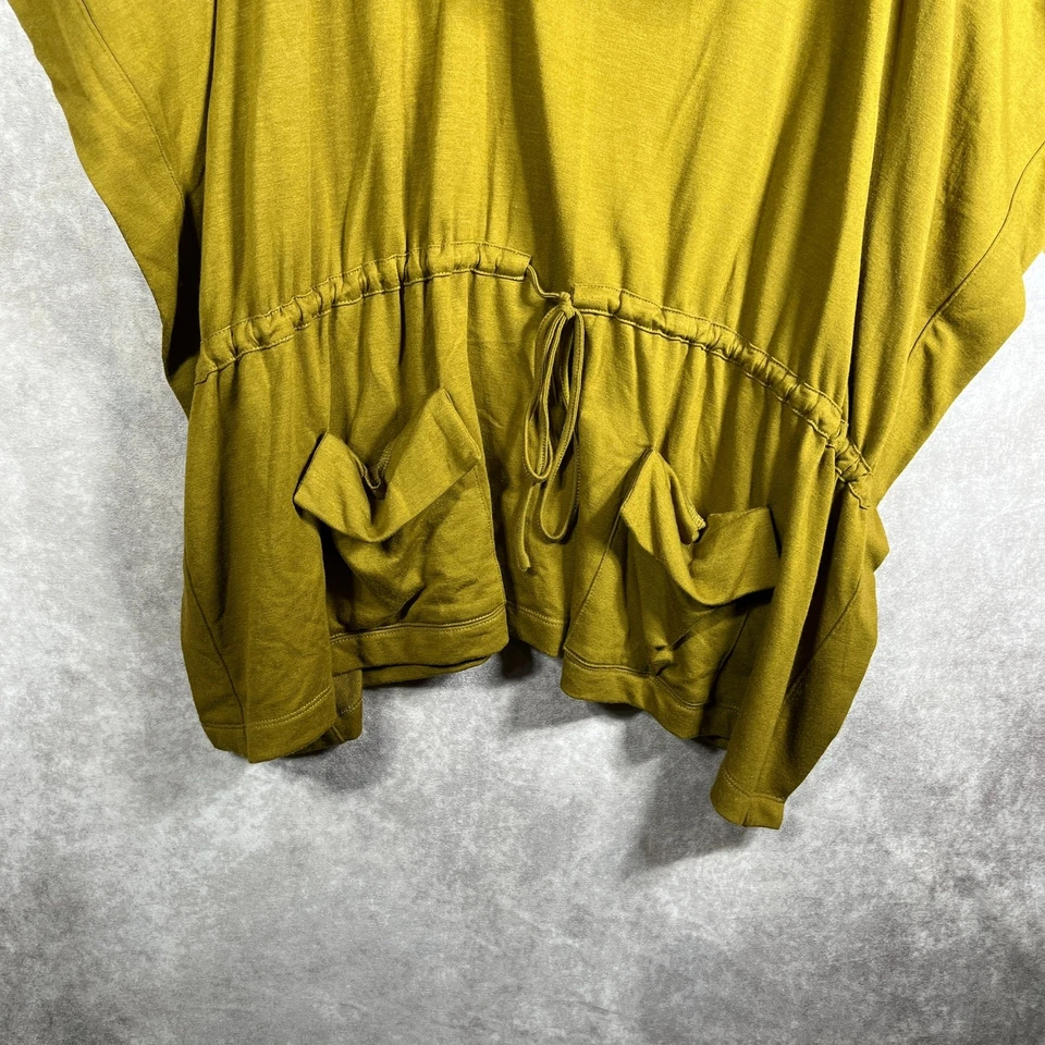 Top Silence+Noise para mujer talla XS/S verde capucha cuello cintura ceñida mangas dolman Foto 4 de 4