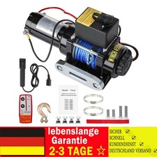 Elektrische Seilwinde 4500LBS ATV Synthetisches 12V Elektrowinde mit Stahlseil