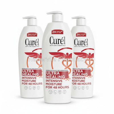 3 Pack Curel Ultra Healing Intensive Lotion Extra-Dry Tight Skin 13 Oz (384ml)