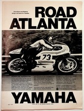 Yamaha 1971 Original Print Ad Road Atlanta 8x11 Vintage Motorcycle