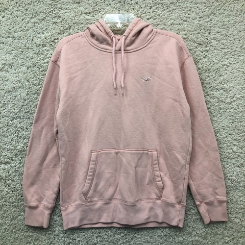 Hollister Co Hoodie Small Adult Pink Pullover Sweatshirt Pocket Casual Mens S