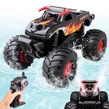 Waterproof Monster Truck Remote Control Car, 1:16 Bigger Amphibious RC Cars T...