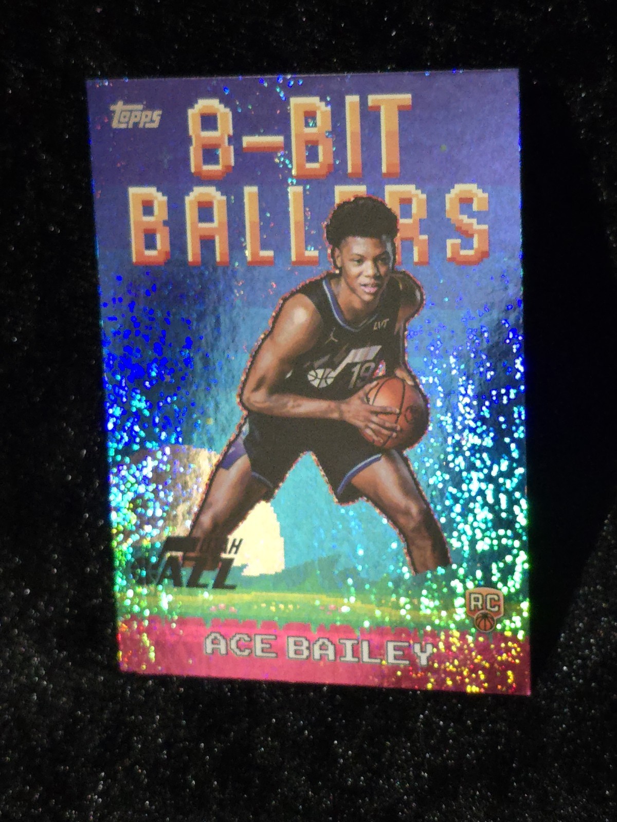 2025-26 Topps NBA Utah Jazz Ace Bailey 8-Bit Ballers Holo Foil Card #8B-35