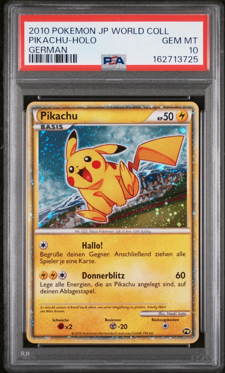 Pikachu Pokémon TCG German Individual Collectible Card Games for