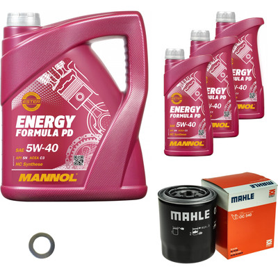 MAHLE Ölfilter 8 L MANNOL Formula 5W-40 für Hyundai H-1 Travel 2.5 CRDi