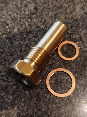Tauchhülse Adapter für Fernthermometer Temperaturanzeige M14x1.5 auf M10 x 1 CU