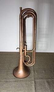 Antique Military Brass Bugle - Howard C Knobel Standard Slingerland Professional