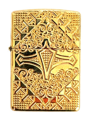 Zippo Rare Armor Arabesque Cross - Integrate Deep Carve Windproof Lighter