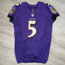 JOE FLACCO Team Issue 2013 Baltimore Ravens Jersey Nike 46 +2 Authentic Pro Cut