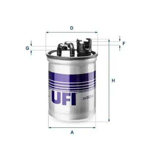FUEL FILTER 24.003.00 FOR VW SEAT BRT/BVH 2.0L BTB/ASZ/AUY/BVK/AHU/ANU/1Z 1.9L - Image 3