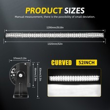 Led Light Bar Cover 2232425052inch Curved Spot Flood For Offroad Ford 12v Led Light Bar Cover 2232425052inch Curved Spot Flood For Offroad Ford 12v
