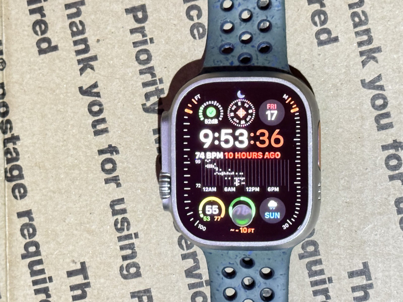 Apple Watch Ultra 2 2nd Gen GPS & Cellular (Unlocked) A2986 Titanium, nike Band-image