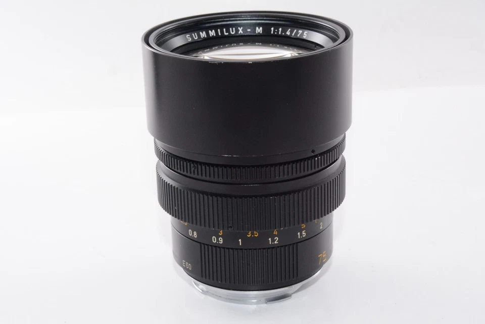 [Exc+3] Lente Leica Summilux-M 1:1.4/75 E60 F 1.4 75 mm de JAPÓN #m10686 Foto 3 de 4