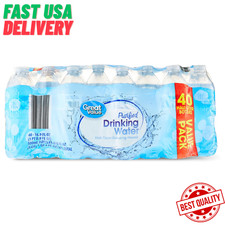Great Value Purified Drinking Water 16.9oz 40 Pack Bottles Fresh Clean