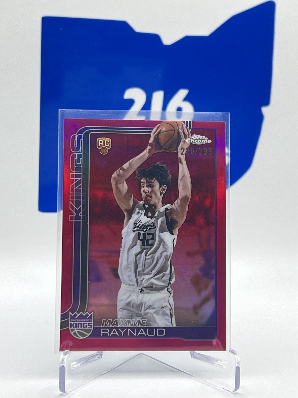 2025-26 Topps Chrome #293 Maxime Raynaud /399 Magenta Refractor RC