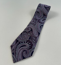 Geoffrey Beene Men 100 Silk Paisley Traditional Neck Tie Multicolor NWOT