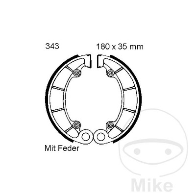 EBC Spring Brake Shoes