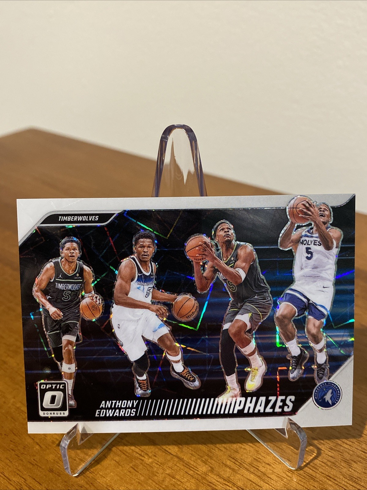 2024-25 Panini Donruss Optic Anthony Edwards Phazes Prizm #10