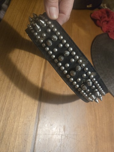 LeatherSpiked  Dog Collar 27 1/2 inches