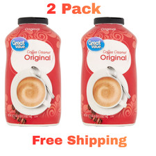 Great Value Original Powder Coffee Creamer, 35.3 oz Canister 2 Pack 