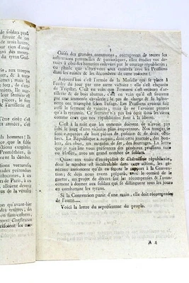 Révolution Française Actions victorieuses de l'Armée du Rhin et de Moselle 1794 - Photo 1/4