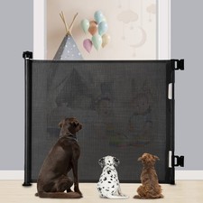 Retractable Baby Gate, Extra Wide Safety or Pets Gate, 33  Tall, Extends to 5...