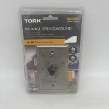 Tork In-Wall Interval Timer Switch, Range 0-60 Minutes SpringWound RFF60M Indoor