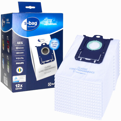 12x Staubsaugerbeutel AEG GR 201SM S-Bag Classic performance Megapack + GRATIS