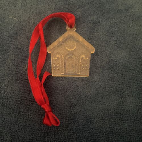 Tiffany & Co Crystal Christmas Ornament Gingerbread House Rare NO BOX