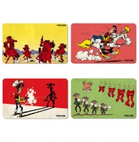 Logoshirt - Lucky Luke & Die Daltons FrüHstüCksbrettchen Schneidebrett 4Er Set