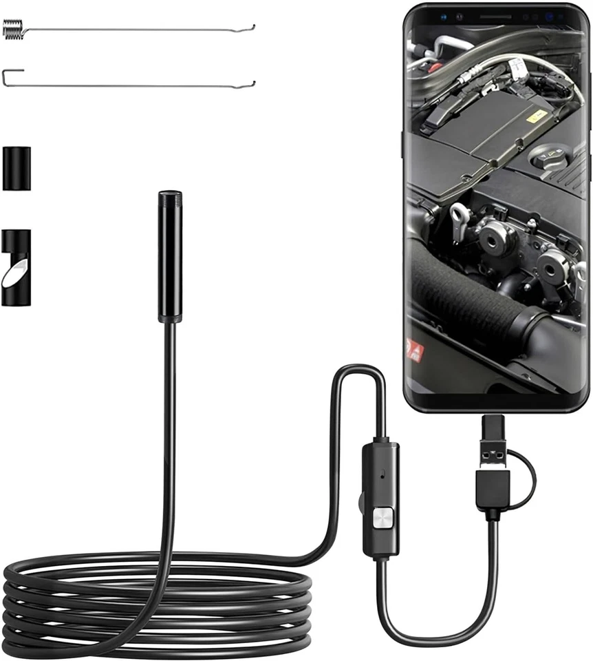 OBJECT USB Type C Endoscope Borescope Snake Inspection Camera 3 in 1 Phone Android 1.5M