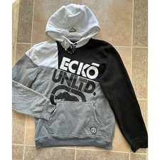 New With Defects ecko unltd Men size M Hoodie Charcoal Heather Multicolor