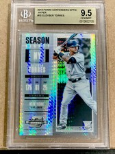 2018 Contenders Optic 10 Gleyber Torres HYPER PRIZM /299 ROOKIE BGS 9.5 GEM MINT